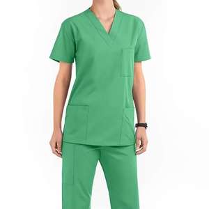 Nouvel ensemble d'uniformes médicaux pour femmes, design manufacturier, 100 % coton toile, pour usage hospitalier - Product Image 2