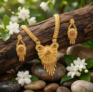 Parure Collier et Boucles d'Oreilles Classiques en Alliage de Cuivre Divyoro pour Femme, Longueur Ajustable, avec Pendentif Gland et Sertissage, Bijoux de Mariage et de Fête - Product Image 4