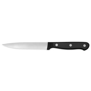 Cuchillo Multiusos Profesional de 4.5 Pulgadas con Mango Negro de Triple Remache y Hoja Afilada de Acero Inoxidable para Cocina, Frutas, Verduras y Carne - Product Image 1