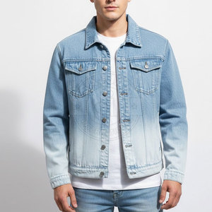Veste en jean classique pour homme, vêtement d'extérieur décontracté avec fermeture boutonnée, veste d'hiver élégante et tendance pour le streetwear - Product Image 3