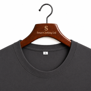 เสื้อยืดคอกลมแขนสั้นสีเทาเข้มสำหรับผู้ชาย ผ้าฝ้าย 100% ทรงปกติ สีพื้น แบบเรียบง่าย สไตล์ลำลอง ผ้าถัก ย้อมสีแบบทูบูลาร์ - Product Image 2