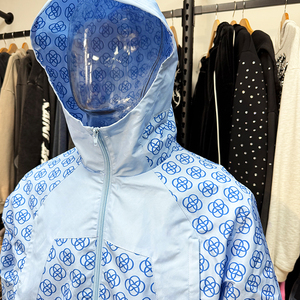 Prix de gros – Nouveaux sweats à capuche bleus pour hommes avec fermeture éclair, design élégant, haute qualité, impression sérigraphiée - Product Image 2