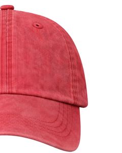 Casquette de baseball en coton délavé rouge, unie, ajustable, unisexe, décontractée, respirante, confortable, personnalisable avec logo, qualité supérieure - Product Image 3
