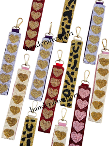 Porte-clés personnalisé fait main en perles et sequins brodés, écologique, pour maman, professeur, jour de match, ou sac à bandoulière - Product Image 4