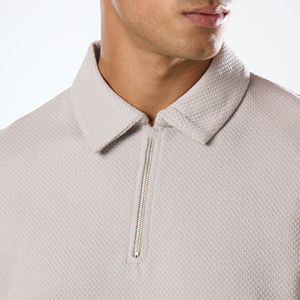 Men's Quick Dry Lightweight Breathable Anti-Wrinkle Fleece Fabric <b>100</b>% <b>Polyester</b> Custom Logo Business Casual T-<b>Shirts</b> Short - Product Image 6