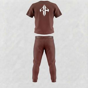 Ensemble de baseball pour hommes de haute qualité, matière 100% polyester, col en V, impression par transfert par sublimation par RIVIAN ATLANTIC - Product Image 3