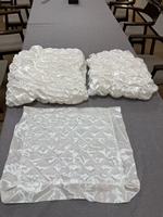 Revêtement de cercueil en satin de qualité supérieure, style européen, accessoires de décoration pour cercueil, pour adultes, intérieur de cercueil funéraire