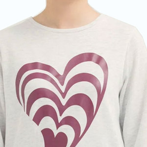Fashion Women's Casual Long Sleeve Crew Neck Sweatshirt Breathable Cotton/Bamboo Fiber Eco-Friendly Front Print Pullover - Product Image 6