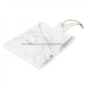 Planche à découper en marbre poli avec finition brillante, ajoutant de la beauté aux comptoirs de cuisine et aux zones de préparation des aliments - Product Image 5