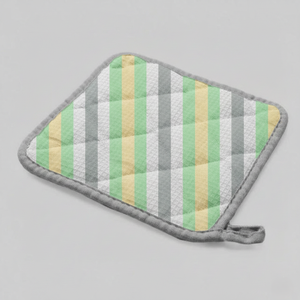 Pochons de cuisine matelassés en coton épais pour usage quotidien et protège-plats en coton résistants à la chaleur avec boucle de suspension - Product Image 2