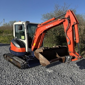 Miniexcavadora Kubota U20-3 duradera y potente, equipo pequeño de orugas para trabajos agrícolas, paisajismo, excavación de zanjas, excavación y demolición. - Product Image 3