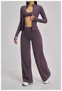 Conjunto Deportivo Informal de Alta Calidad y Ligero, con Cierre, para Mujer, para Fitness, Running, Ciclismo, Yoga, Absorbente de Humedad - Product Image 6