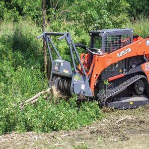 Factory Direct Kubota Skid Steer Diesel Forestry Mulcher Attachment <b>Hydraulic</b> Brush <b>Cutter</b> Farm Land Clearing High Load Moment - Product Image 1