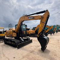Excavatrice sur chenilles Sany SY75C Pro 7 tonnes, mini-excavatrice hydraulique Sany75 d'occasion à vendre