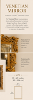 Miroir mural rectangulaire victorien vénitien en bois, long, avec cadre biseauté floral gravé, argent antique, pleine longueur, décoratif