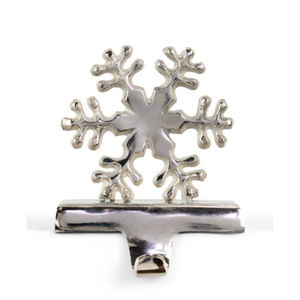 Soporte para Calcetines de Navidad con Forma de Muñeco de Nieve, Chapado en Níquel y Aluminio, Gancho para Chimenea, Decoración Navideña Metálica para el Hogar - Product Image 2