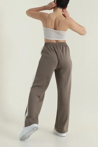 EVER GLOW Custom Right Leg Wholesale Winter Breathable Eco-Friendly Fleece High Waist Quick Dry <b>Harem</b> Fitness Women Pants - Product Image 2