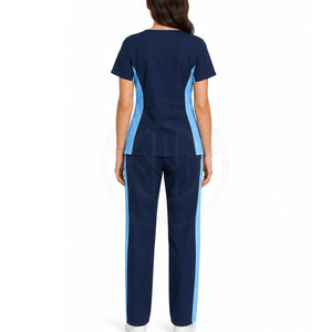 All Day Comfort Women Hospital Uniform Breathable Nursing <b>Scrub</b> <b>Set</b> With Matching Pants For Medical Professionals - Product Image 2