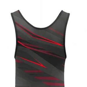 Combinaison de lutte extensible imprimée sur mesure, nouveau design, 100% polyester, vêtements d'arts martiaux, costumes à bas prix - Product Image 6