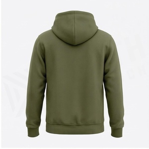 Sweat à capuche pour homme North Approach, vert olive, en polaire, décontracté, avec poche avant, coupe classique, pour l'automne - Product Image 2