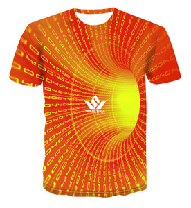 T-shirt Nera da Uomo con Stampa Digitale <span class=keywords><strong>Lupo</strong></span> che Urla alla Luna, Manica Corta, Casual, Girocollo, in Tessuto Jersey, Vestibilità Regolare - Product Image 5