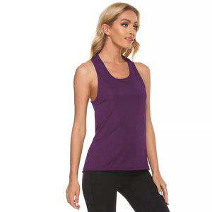 Camiseta sin Mangas con Logotipo Personalizado, Chaleco Deportivo para Mujer, Ropa Deportiva de Secado Rápido, Top Deportivo de Poliéster para Gimnasio y Yoga - Product Image 1