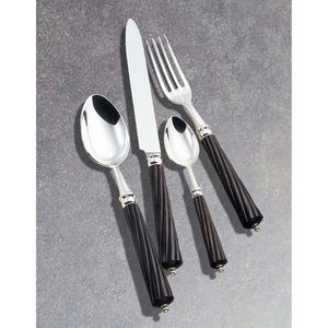 Ensemble complet d'ustensiles de table en métal, cuillères, fourchettes, couteaux, design moderne, passe au lave-vaisselle, léger, pour la famille, les restaurants, les hôtels - Product Image 4