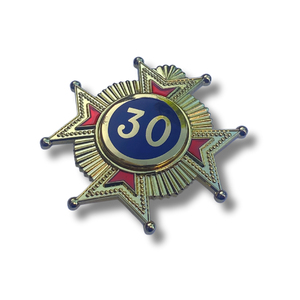 Wholesale Manufacturer Rose Croix 30th Degree Star Jewel Custom Masonic Regalia Collar Jewel for Uniform Best Selling OEM ODM - Product Image 1