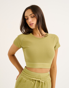 Chaleco Deportivo de Punto con Cuello Corto y Ribetes para Mujer, Top Deportivo Transpirable de Algodón - Product Image 4