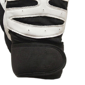 Gants d'entraînement en cuir demi-doigts pour tractions, musculation et bodybuilding, en cuir et néoprène - Product Image 4