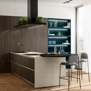 Gabinetes de Cocina Modernos Personalizados JY Project, Estilo Panel de Madera, Construcción en Tablero de Partículas, Incluye Todos los Accesorios, Mejor Precio Vietnam - Product Image 3