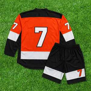 Conjunto Deportivo Personalizado de Hockey sobre Hielo con Jersey de Manga Larga, Pantalones Flexibles, Poliéster Ligero y Gráficos Personalizados del Equipo - Product Image 2