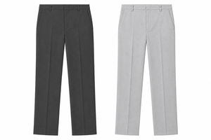 Pantalones Formales de Uniforme Escolar para Hombre, Material de Poliéster, Tejido Liso, con Detección de Agujas, para Adultos - Product Image 3
