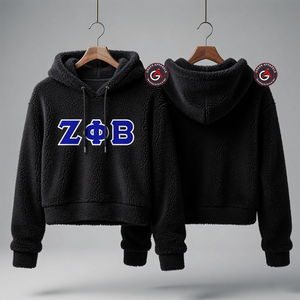 Zeta Phi Beta Sorority Bordado Mujer Sehrpa polar Sudadera con capucha | ZPB Sorority and Fraternity Ladies Custom Made Jogging Shirt - Product Image 4