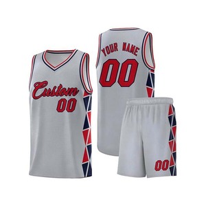Fabricant de maillots de basket-ball en tissu polyester, design personnalisé à col en V, maillots de basket-ball vintage - Product Image 4