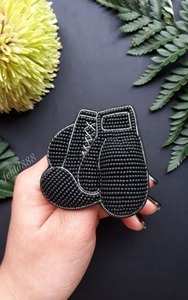 Tiny <b>Pumpkin</b> Carved Gemstone Pendant Wire Wrapped SemiPrecoius Beaded Charms & Pendants Fo key chains - Product Image 2