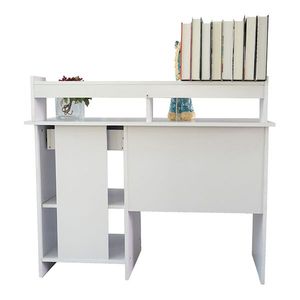 Modern General Style E1 15MM Chipboard Computer <b>Desk</b> White - Product Image 2