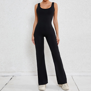 <b>Women</b> Long Sleeve Compression Romper Zip Front Fitness Jumpsuit Four Way Stretch Yoga <b>Bodysuit</b> Quick Dry Gym Workout Activewear - Product Image 3