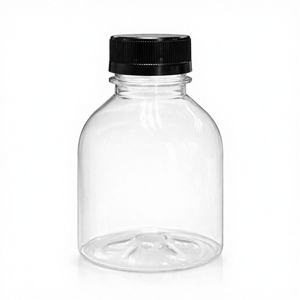 Botellas de Plástico PET de Alta Calidad de 400 ml con Tapa de Rosca, Envases Transparentes de Grado Alimenticio, Almacenamiento Seguro para Jugos, Té, Smoothies, Uso Industrial - Product Image 1