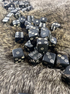 Simple Buffalo Horn Bone Dice Handicraft Polished Technique Custom Logo Printed Eco-Friendly Striped Sports <b>Games</b> Natural - Product Image 4