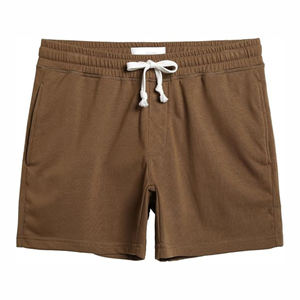 Shorts en maille personnalisés pour hommes – Nouveauté, style décontracté, couleur unie, en coton – Vente chaude - Product Image 3