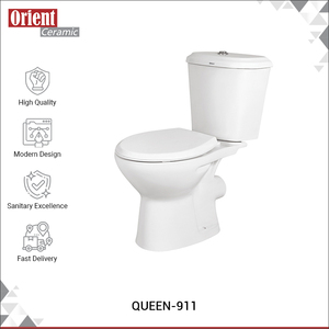 WC à poser moderne en céramique blanche, deux pièces, fabriqué en Inde, pour usage domestique et commercial, à prix réduit – Meilleures ventes - Product Image 2