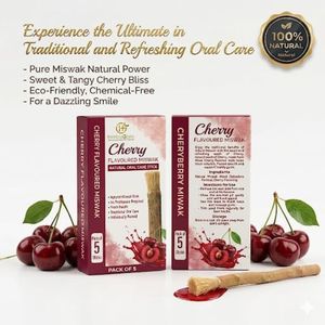 Palillo de Limpieza Dental Herbal con Sabor a Cereza, con Ingredientes Naturales para un Aliento Fresco, Dientes Saludables y Cuidado Bucal Diario - Product Image 5