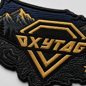 Patch brodé Oxytag USA Map, thermocollant, en tissu, forme irrégulière, cadeau, prix de gros personnalisé, patchs brodés OEM - Product Image 5