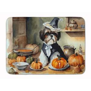 Alfombrillas de cocina Shih Tzu Fall, alfombra antifatiga de espuma viscoelástica, alfombrilla de baño lavable a máquina, cojín cómodo de calabazas para suelos de cocina - Product Image 1