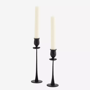 Durable Hand Forged Black Iron Unique Handmade Solid Iron <b>Candlestick</b> Holder Home Wedding Easter Christmas Party Decoration - Product Image 4