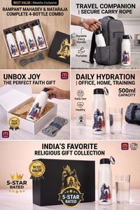 Botella de Agua de Metal Personalizada con Diseño Liviya Mahadev Shiv para Graduación y Regreso a Clases - Product Image 3