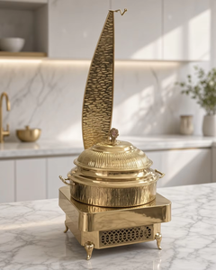 Ensemble de réchauds en acier inoxydable pour comptoirs de buffet commerciaux, équipement de service pour hôtels et restaurants - Product Image 4
