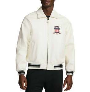 Luxury Customize USA Icon <b>Flight</b> Avirex Leather <b>Jacket</b> 100% Genuine Cowhide Leather <b>Jacket</b> For <b>Mens</b> With Customized Embroidery - Product Image 4