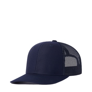 Compre Gorras Deportivas de 6 Paneles, Gorras de Béisbol Lisas con Cierre a Presión, Gorras Trucker de Malla con Logotipo Personalizado, Gorras para Hombre - Product Image 1